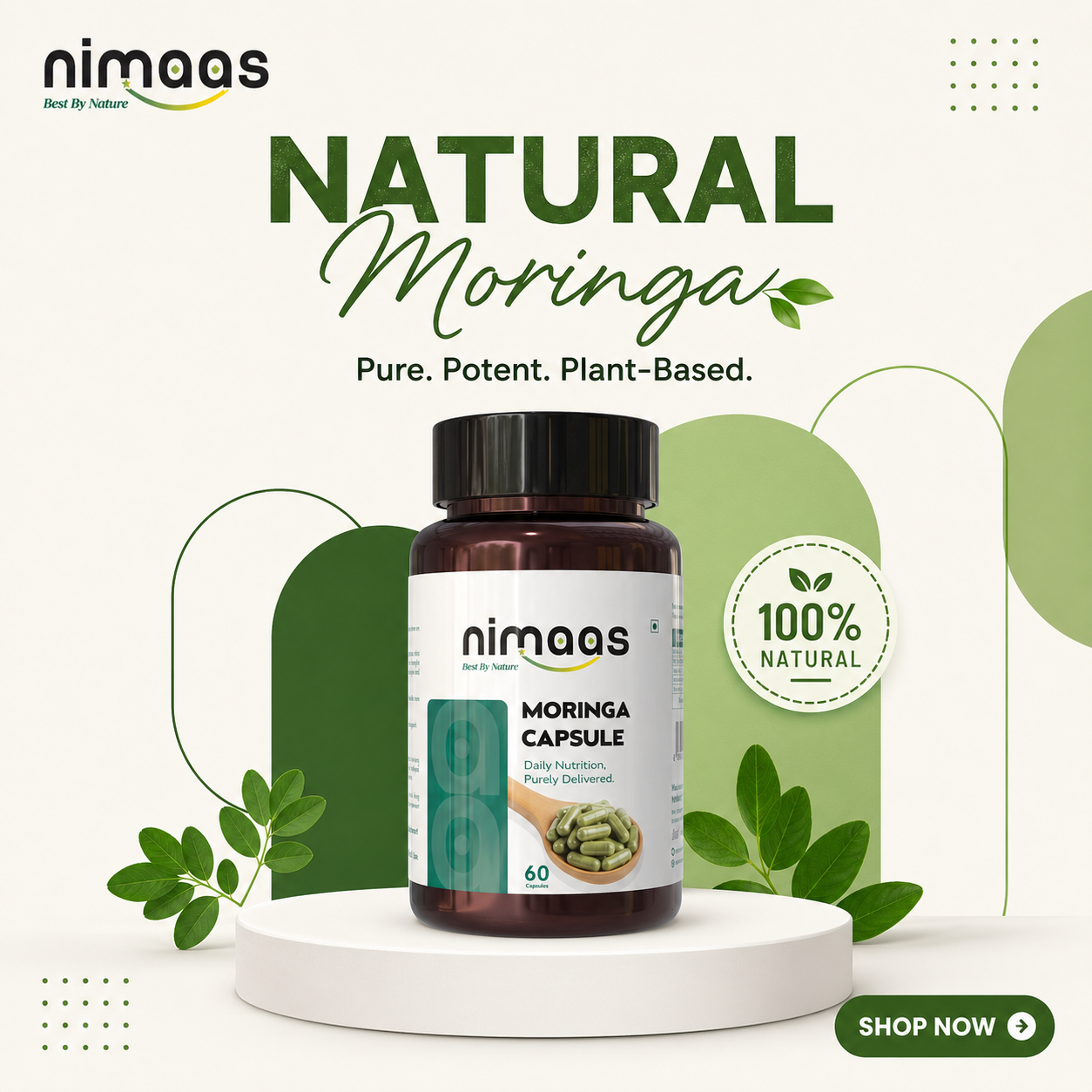 Moringa Capsules – Daily Immunity & Energy Support